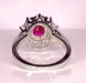 Bague 51 Bague marguerite or blanc rubis et diamants 58 Facettes AB413