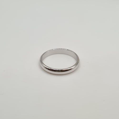 Bague 52 Alliance en platine 58 Facettes