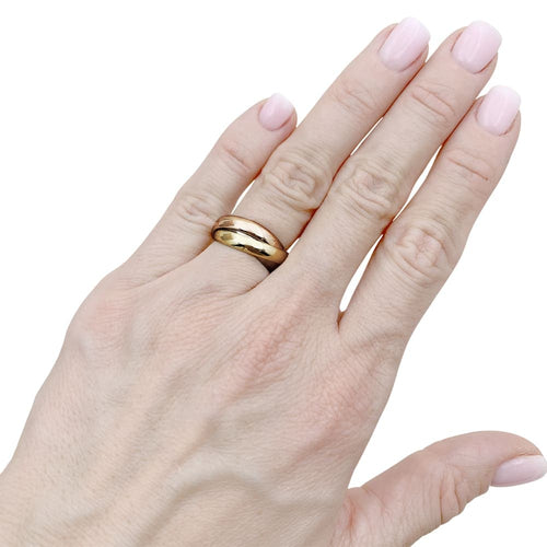 Bague 48 Bague Cartier, "Trinity Classique", trois ors. 58 Facettes 35119