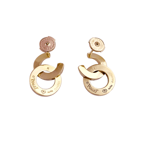 Boucles d'oreilles Boucles d'oreilles Piaget "Possession" or rose, diamants. 58 Facettes 34495