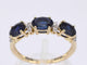 Bague Bague en or avec diamants et saphir 58 Facettes 2123