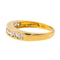 Bague 54 Bague  Demi alliance  Or jaune Diamant 58 Facettes 4084160CN