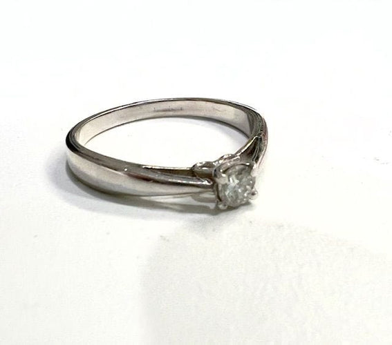 Bague 52 BAGUE CONTEMPORAINE DU XXE SIÈCLE EN OR 18 KT AVEC DIAMANT / SOLITAIRE 58 Facettes Q967A