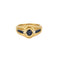 Bague 49 Bague en or jaune, saphir et diamants 58 Facettes SAI0750