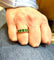 Bague 53 Bague jarretière émeraudes et diamants 58 Facettes