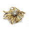 Broche Broche Fleur - Or jaune, Platine & Diamants 58 Facettes 250402R
