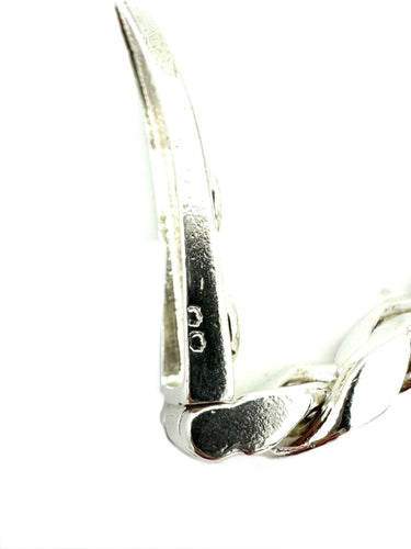 Collier HERMES. Collection "Boucle sellier", collier vintage en argent 58 Facettes