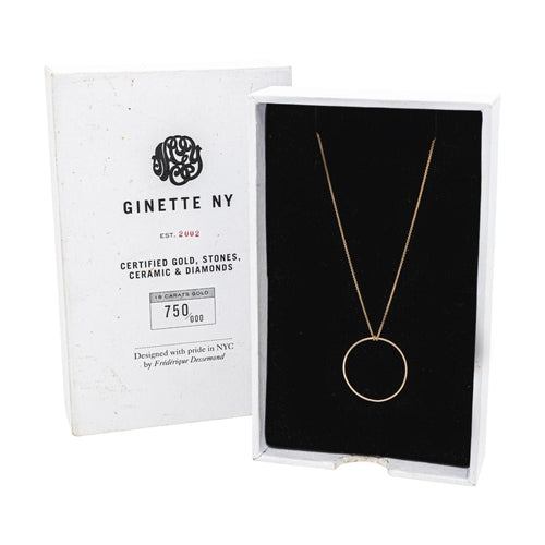 Collier Ginette NY Collier Baby circle Or rose 58 Facettes 4821974RV