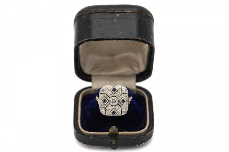 Bague 54 Ancienne bague en or Art Déco, Autriche, années 1920-1930. 58 Facettes 9898