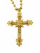 Pendentif Crucifix portugais avec chaîne en or jaune 58 Facettes