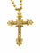 Pendentif Crucifix portugais avec chaîne en or jaune 58 Facettes