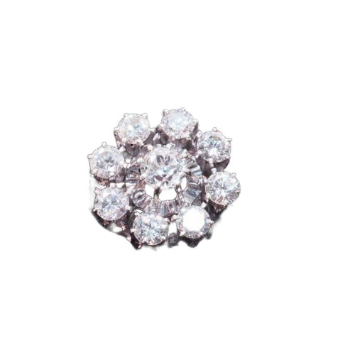 Bague 50 Bague marguerite Or blanc Diamants 58 Facettes 4196