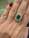 Bague 57 Bague Marguerite Emeraude et diamants 58 Facettes 1.0000330/1