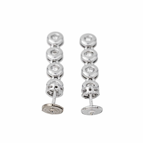 Boucles d'oreilles Boucles d'oreilles Pendantes Or blanc Diamant 58 Facettes 3394811CN