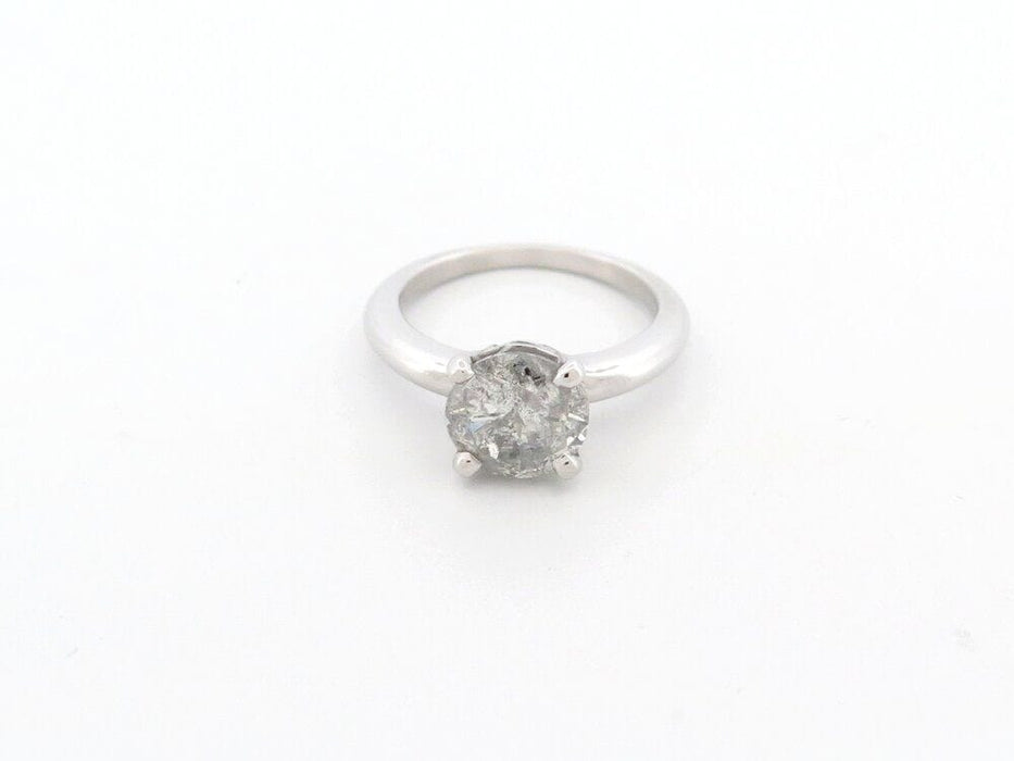 Bague 51 bague sertie d'un diamant solitaire 2ct or blanc 18k 5gr 58 Facettes 265116