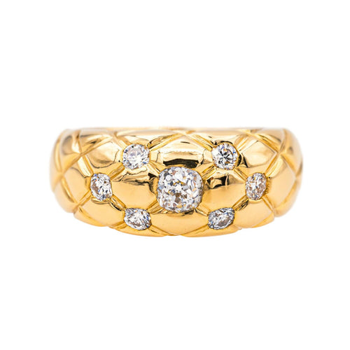 Bague 57 Bague  Or jaune Diamant 58 Facettes 3989807CN