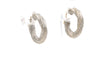 Boucles d'oreilles Boucles d'oreilles contemporaines en or blanc 18 carats 58 Facettes B490