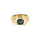 Bague 52 Bague jonc en or jaune et saphir 58 Facettes CHA5727X2