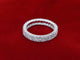 Bague 54 Bague d'éternité en or blanc sertie de diamants 58 Facettes 2208