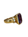 Ring 55 Important ring, in yellow gold, amethyst and diamonds 58 Facettes
