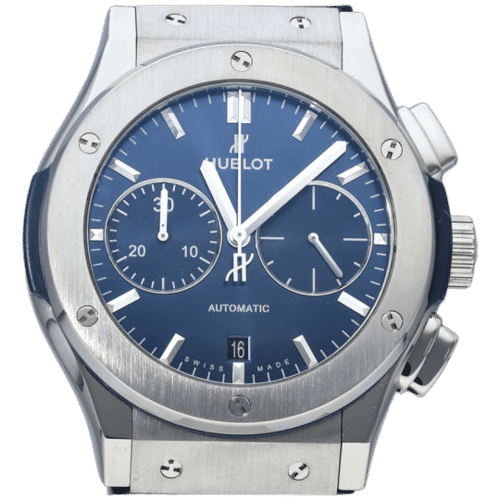 Montre Hublot Montre Classic Fusion 45 Chronograph Titanium Blue 58 Facettes MT43951