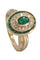 Bague 54 BAGUE MARGUERITE ÉMERAUDES ET DIAMANTS 58 Facettes 087031