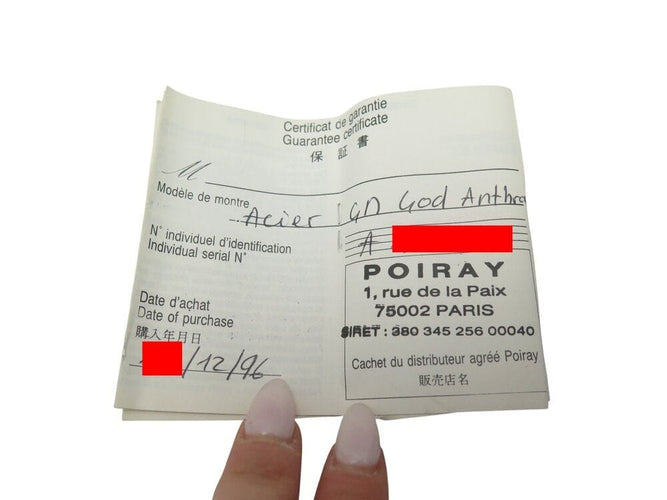 Montre montre POIRAY ma premiere pm 26mm quartz en acier palladie + 9 bracelets 58 Facettes 269042