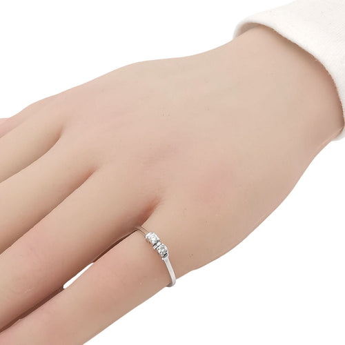 Bague 50 Bague en or blanc & diamants 58 Facettes