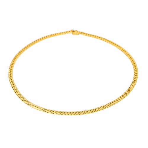 Collier Caplain Paris Collier  Maille Anglaise   Or jaune Saphir 58 Facettes 4446715CN