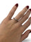 Bague 51.5 Solitaire or blanc et diamants 0,24 ct 58 Facettes 1139