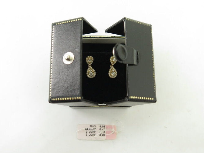Boucles d'oreilles boucles d'oreilles es 58 diamants 0.85ct or jaune 18k 4.4gr s 58 Facettes 268063