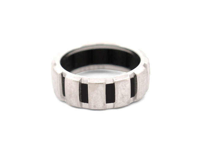 Bague 54 bague CHAUMET class one mm t54 or blanc 18k 7.6gr sertie 8 diamants 58 Facettes 269924