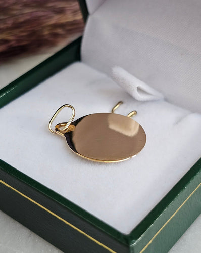 Pendentif Augis - Médaille d'amour en or jaune 18 carats, diamant et rubis 58 Facettes 444B