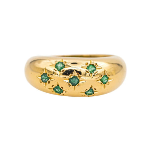 Bague 57 Bague Boule Or jaune Emeraude 58 Facettes 4931997CN