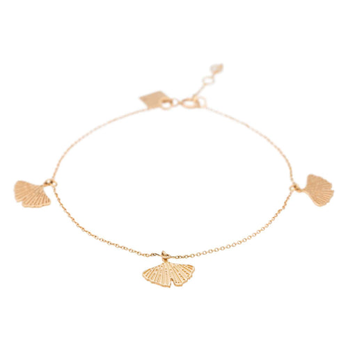 Bracelet Ginette NY Bracelet Gingko Or rose 58 Facettes 2682448CN