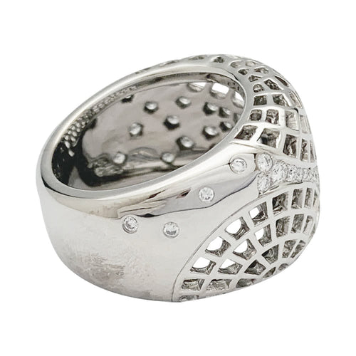 Bague 49 Bague Cartier, "Nouvelle Vague Paris", or blanc. 58 Facettes 31803