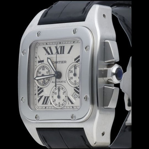 Montre Cartier Montre Santos 100 Xl Chronograph 58 Facettes MT43936