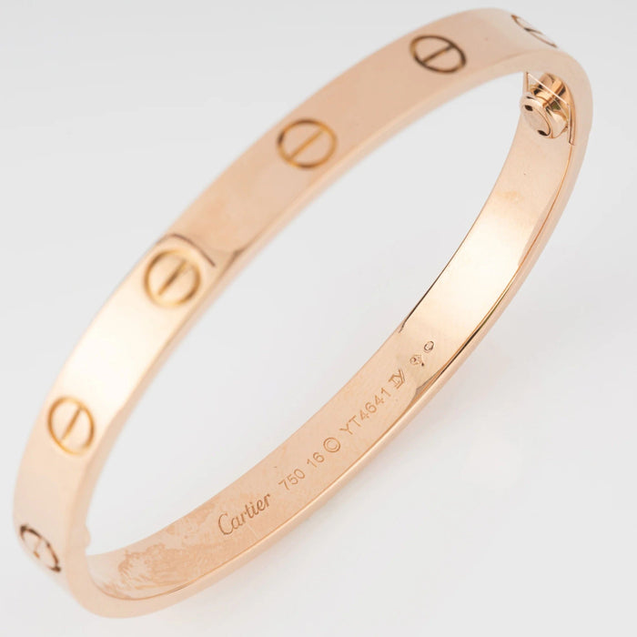 Bracelet Cartier - Bracelet Love Or Rose 58 Facettes