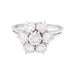 Bague 57 Bague marguerite or blanc, diamants. 58 Facettes 33973