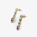 Boucles d'oreilles Boucles d'oreilles pendantes en or tanzanite et grenat tsavorite 58 Facettes