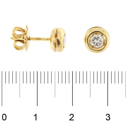 Boucles d'oreilles Boucles d'oreilles point lumineux avec diamants 0,30 ct 58 Facettes 22393