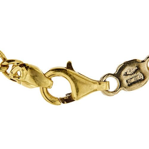 Bracelet homme en deux ors, maille oeil d'oiseau
