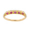 Bague 59 Bague Demi alliance Or jaune Rubis 58 Facettes 3090579CN