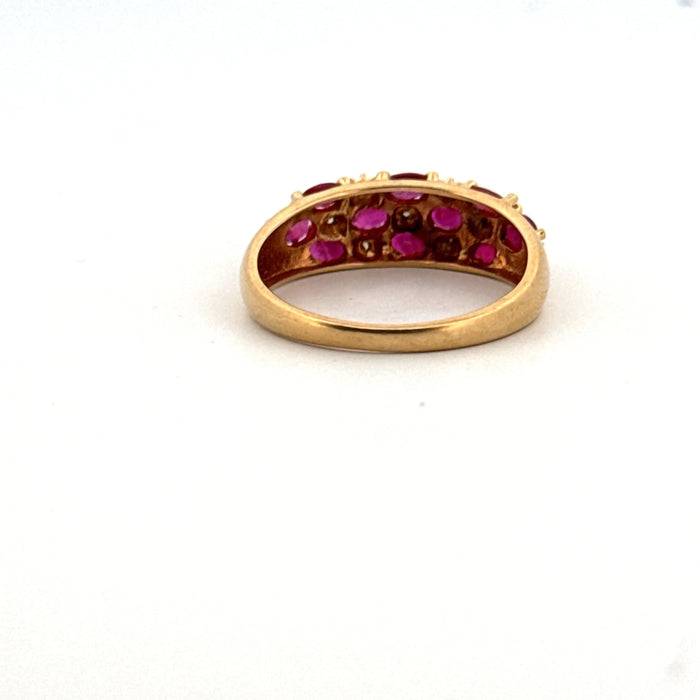 Bague 60 Bague Or Jaune Rubis Diamants 58 Facettes 66-GS38371-13