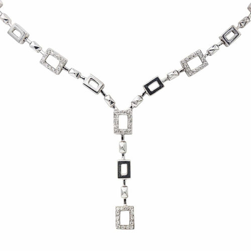 Collier Collier Or blanc Diamant 58 Facettes 3281584CN