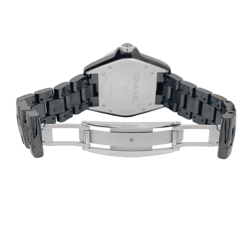 Montre Montre Chanel, "J12", céramique noire, diamants. 58 Facettes 34270