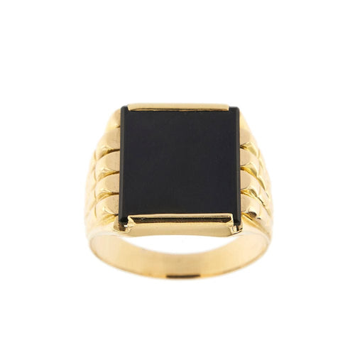 Bague Bague avec onyx 58 Facettes 21287