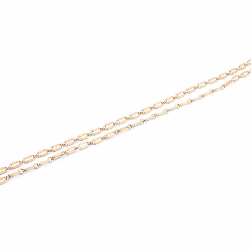 Collier Collier en or jaune maille força limé 58 Facettes 1