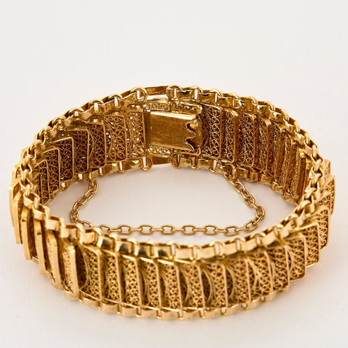 Bracelet Bracelet articulé or jaune 58 Facettes EVR2653