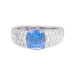 Bague 54 Bague Boucheron saphir, diamants, or blanc. 58 Facettes 33988